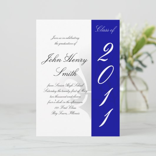 Highschool Abschluss Einladung (Stehend Vorderseite)