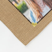 Highschool Abschluss-Foto-Collagen-rustikale Fleecedecke (Ecke)