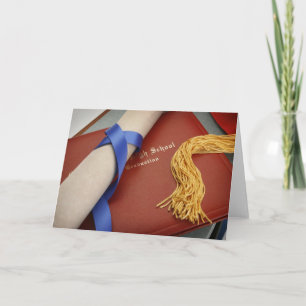 Highschool Abschluss-Gruß-Karte Karte