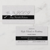 Highschool Abschluss-Namenskarten - 2009 Telefonnummerkarte (Vorne/Hinten)