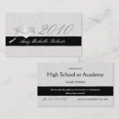 Highschool Abschluss-Namenskarten - 2010 Telefonnummerkarte (Vorne/Hinten)