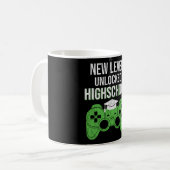 Highschool-Ebene frei für Schulkid-Gamer Kaffeetasse (Vorderseite Links)