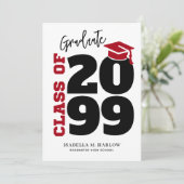 Highschool Graduation Ankündigung (Stehend Vorderseite)