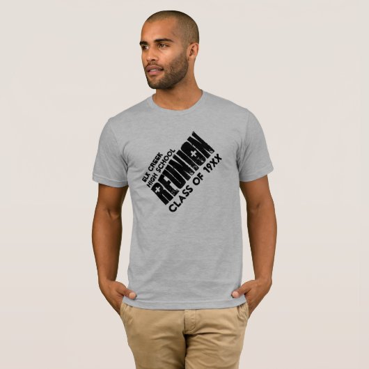 Highschool Klassen-Wiedersehen-individueller Name T-Shirt (Vorne ganz)