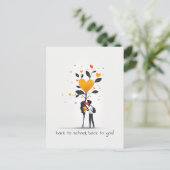 Highschool Liebhaber Postkarte (Stehend Vorderseite)