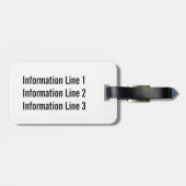 Highschool oder Uni-Student Gepäckanhänger (Rückseite horizontal)