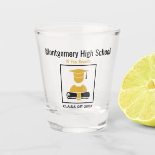 Highschool Wiedersehen-kundenspezifisches Schnapsglas