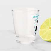 Highschool Wiedersehen-kundenspezifisches Schnapsglas (Links)