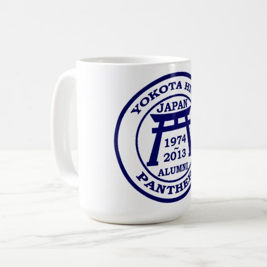 Highschool Yokota Japan-Schüler 1974-2013 Kaffeetasse (Vorderseite Links)
