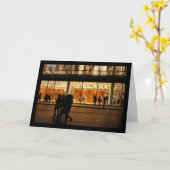 Highstreet Silhouetten Karte (Gelbe Blume)