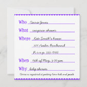 Hightailin' IT-Einladungs-Vorlage Version 2 Einladung (Rückseite)