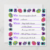 Hightailin' IT-Einladungsvorlage Version 1 Einladung (Rückseite)