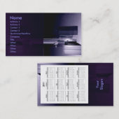 Hightech 2011Calendar Visitenkarte (Vorne/Hinten)