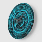 Hightech- Digital-Zeit-Raum-Physik Große Wanduhr (Winkel)