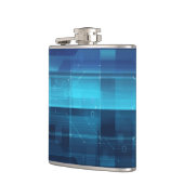 Hightech- digitaler Hintergrund Flachmann (Links)