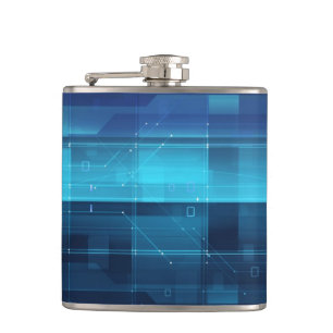 Hightech- digitaler Hintergrund Flachmann