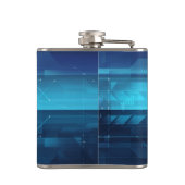 Hightech- digitaler Hintergrund Flachmann (Rückseite)