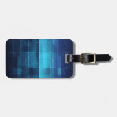 Hightech- digitaler Hintergrund Gepäckanhänger (Vorderseite horizontal)