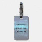 Hightech- digitaler Hintergrund Gepäckanhänger (Rückseite vertikal)