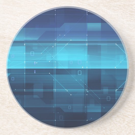 Hightech- digitaler Hintergrund Getränkeuntersetzer (Vorne)