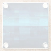 Hightech- digitaler Hintergrund Glasuntersetzer (Rückseite)
