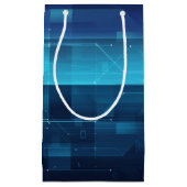 Hightech- digitaler Hintergrund Kleine Geschenktüte (Vorderseite)