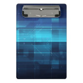 Hightech- digitaler Hintergrund Mini Klemmbrett (Vorderseite)