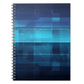 Hightech- digitaler Hintergrund Notizblock (Vorderseite)