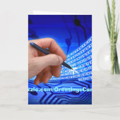 HIGHTECH- GRUSS-KARTE KARTE (Rückseite)