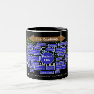 HIGHTECH Schaltplan-Tasse Zweifarbige Tasse