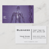 Hightechs-Gesundheit lila Visitenkarte (Vorne/Hinten)