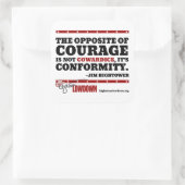 Hightower Lowdown: Das Gegenteil von Mut (Stick) Quadratischer Aufkleber (Tasche)