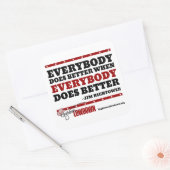 Hightower Lowdown: Jeder macht es besser (Aufklebe Quadratischer Aufkleber (Umschlag)