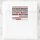 Hightower Lowdown: Jeder macht es besser (Aufklebe Quadratischer Aufkleber (Tasche)