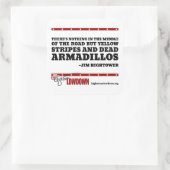 Hightower Lowdown: Nichts in der Mitte (Aufkleber) Quadratischer Aufkleber (Tasche)