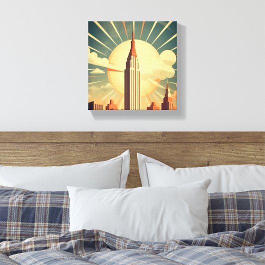 Hightower Sunrise Leinwanddruck (Insitu (Schlafzimmer))