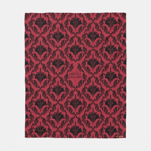 Hightower Vs Targaryen Helmet Muster Fleecedecke (Vorderseite)