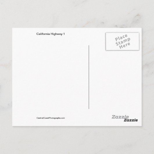 Highway 1 postkarte (Rückseite)