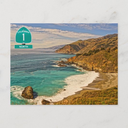 Highway 1 postkarte (Vorderseite)