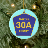 Highway 30A Walton Landkreis Florida Schild