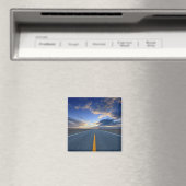 Highway at Sunrise Day Magnet (In Situ (Geschirrspüler))