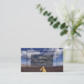 Highway Business Card Visitenkarte (Stehend Vorderseite)