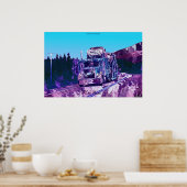 Highway Car Mover Truck Driver Art Poster (Küche)
