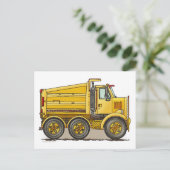 Highway Dump Truck Post Card Postkarte (Stehend Vorderseite)