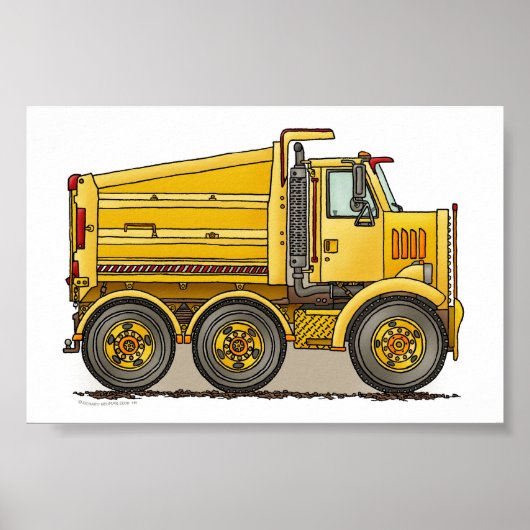 Highway Dump Truck Poster (Vorne)