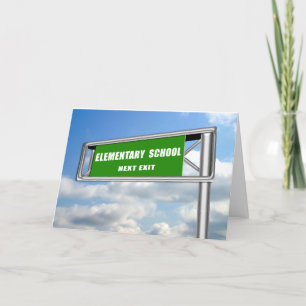 Highway ExitSignieren Abschluss Grundschule Nächst Einladung