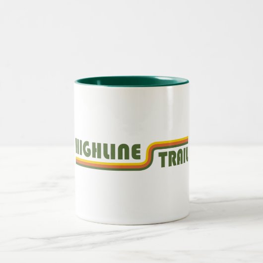 Highway Glacier Nationalpark Zweifarbige Tasse (Mittel)
