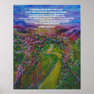 Highway of Holiness Prophetic Art von Andrea Riley Poster