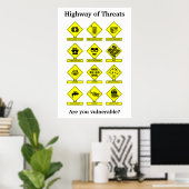 Highway of Threits Security Awareness Poster (Heimbüro)