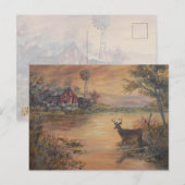 Highway Pond Hirsch Postkarte (Vorne/Hinten)